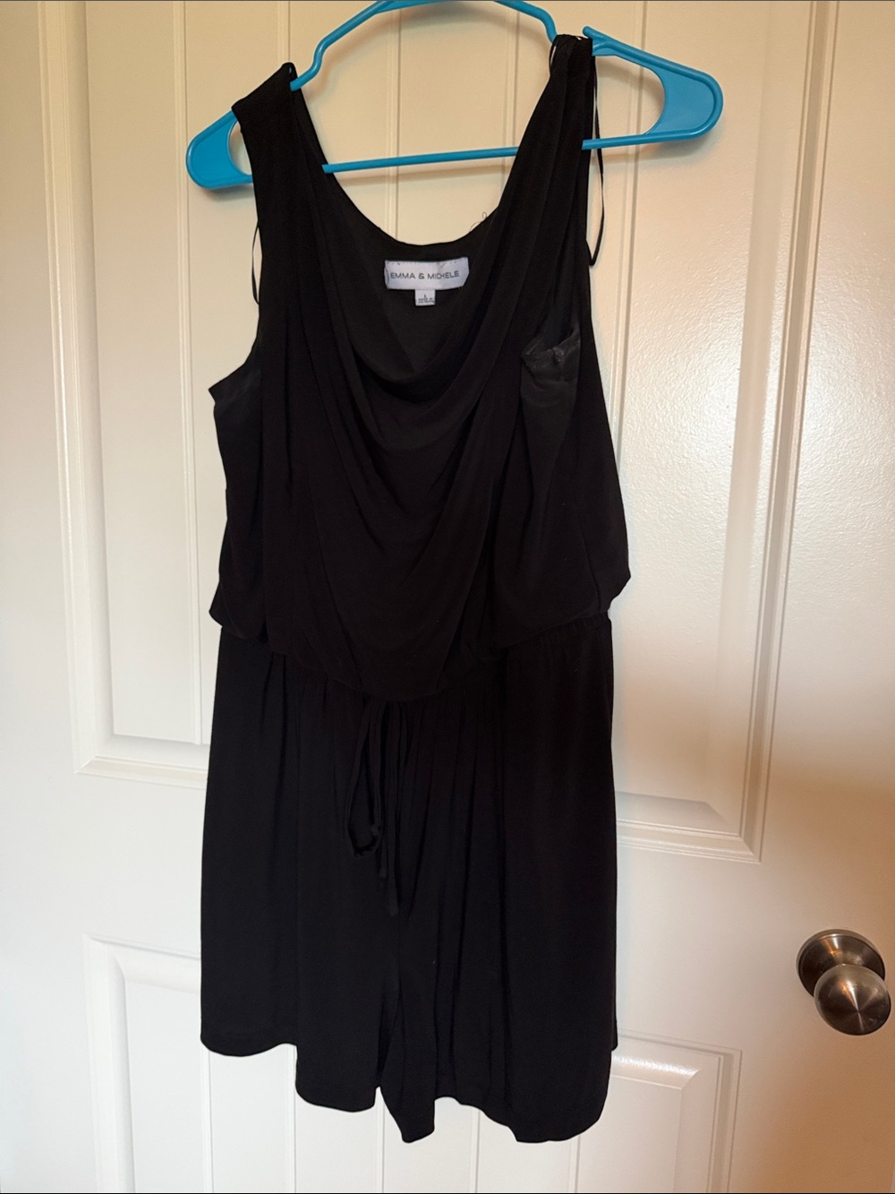 Emma & Michelle L Black Romper